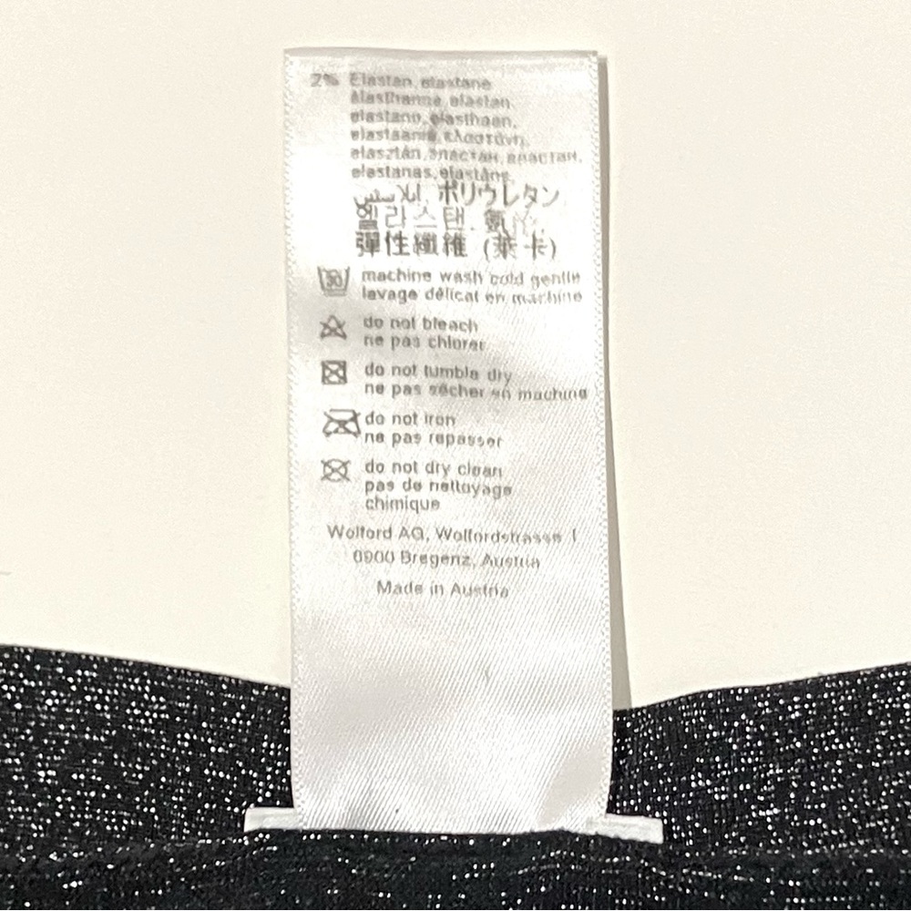 Wolford Fatal Dress Black Metallic Shine XS - Picture 6 of 7